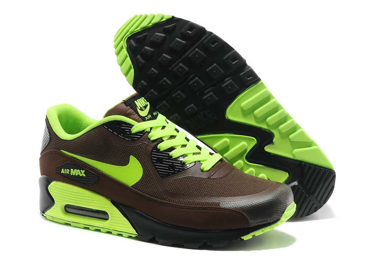 Nike Air Max 90 Chaussures Hommes Pre Tape Marron Noir Vert
